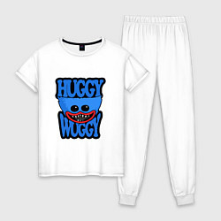 Пижама хлопковая женская Huggy Wuggy 01, цвет: белый