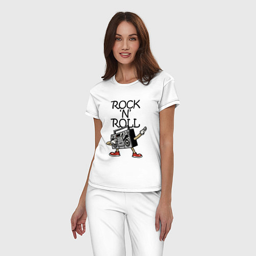 Женская пижама Rock n Roll dab / Белый – фото 3
