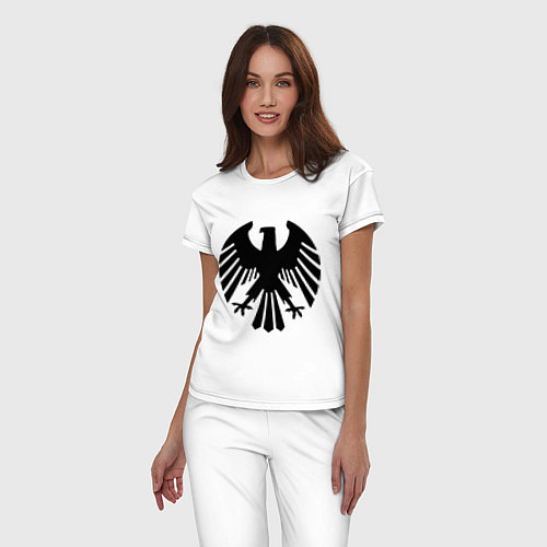 Женская пижама Немецкий гербовый орёл / Белый – фото 3