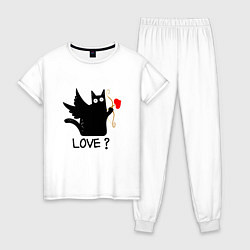 Женская пижама LOVE CAT WHAT cat