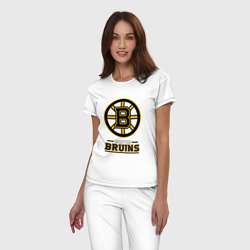 Женская пижама Boston Bruins , Бостон Брюинз / Белый – фото 3