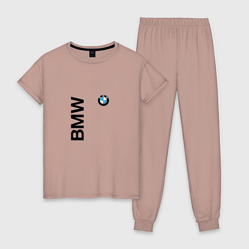 Женская пижама BMW ато супер / Пыльно-розовый – фото 1