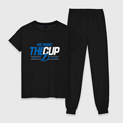 Женская пижама Tampa Bay Lightning We want the cup Тампа Бэй Лайт