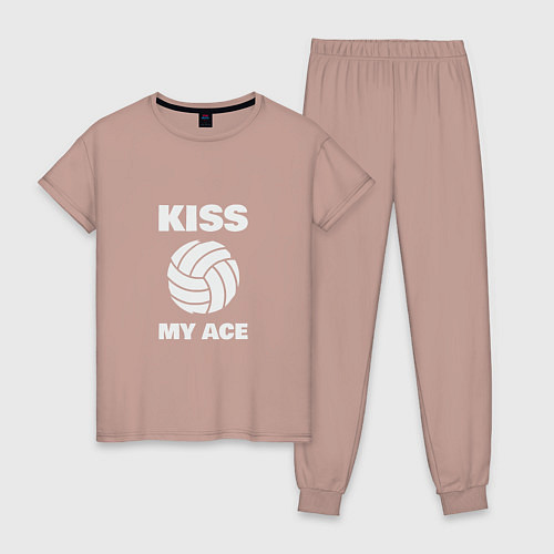 Женская пижама Kiss - My Ace / Пыльно-розовый – фото 1