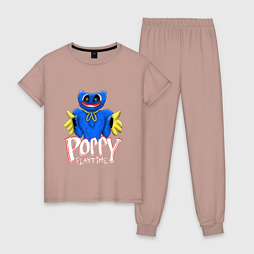 Женская пижама Сытый Поппи Poppy Playtime / Пыльно-розовый – фото 1
