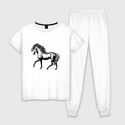 Женская пижама Мустанг Лошадь