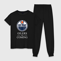 Женская пижама Edmonton Oilers are coming Эдмонтон Ойлерз