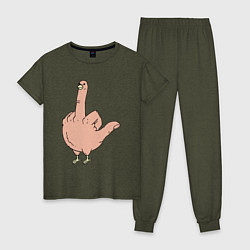 Женская пижама Fuck you chicken
