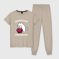 Женская пижама Dungeon Meowster