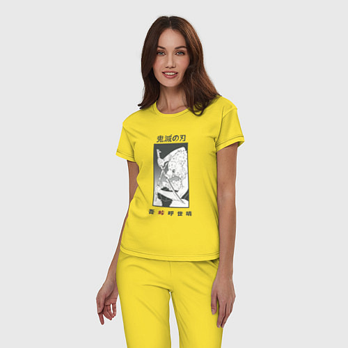 Женская пижама Иноске с клинками / Желтый – фото 3