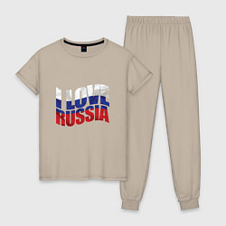 Женская пижама Love - Russia