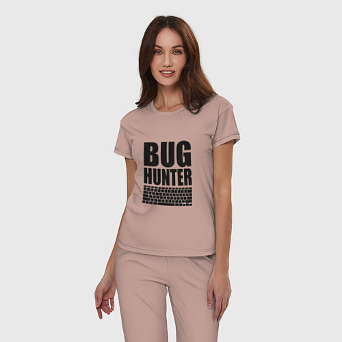 Женская пижама Bug Хантер / Пыльно-розовый – фото 3