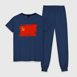Женская пижама Рваный флаг СССР