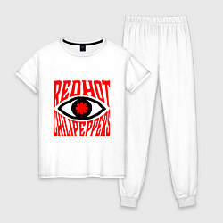 Пижама хлопковая женская RHCP eye, цвет: белый