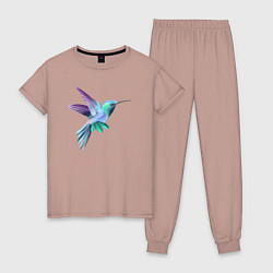 Женская пижама Красивая колибри