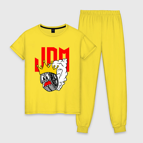 Женская пижама JDM Wheel King / Желтый – фото 1