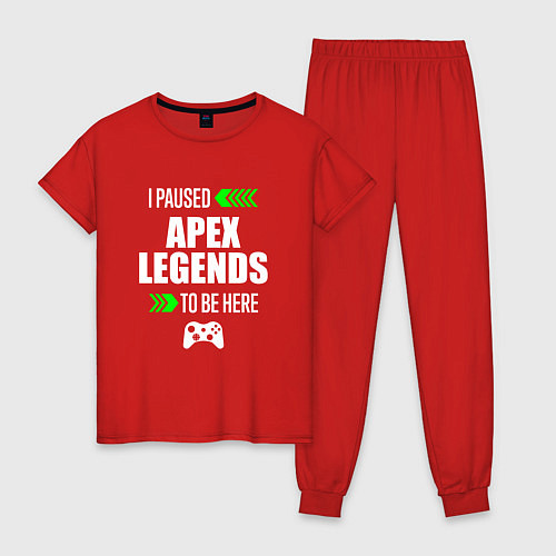 Женская пижама Apex Legends I Paused / Красный – фото 1