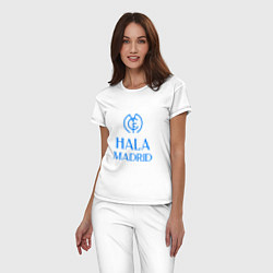 Пижама хлопковая женская Hala - Real Madrid, цвет: белый — фото 2