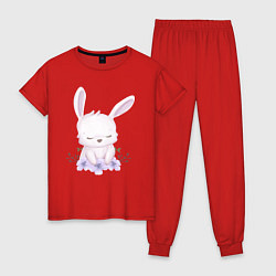 Женская пижама Милый Крольчонок С Цветочками