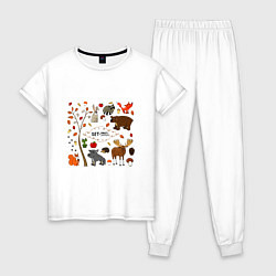 Женская пижама SET OF FOREST ANIMALS
