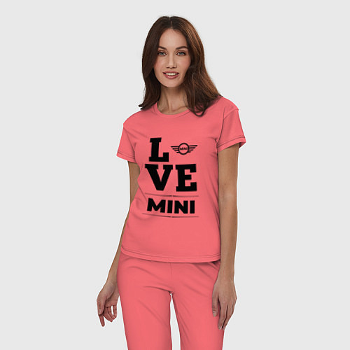 Женская пижама Mini Love Classic / Коралловый – фото 3