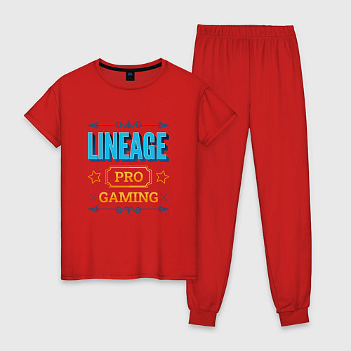 Женская пижама Игра Lineage PRO Gaming / Красный – фото 1
