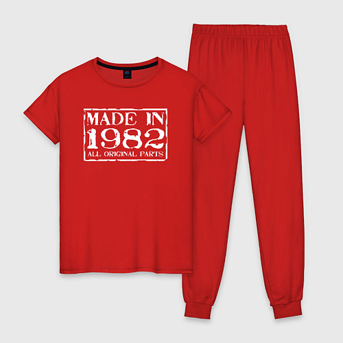 Женская пижама Сделано в 1982 году / Красный – фото 1