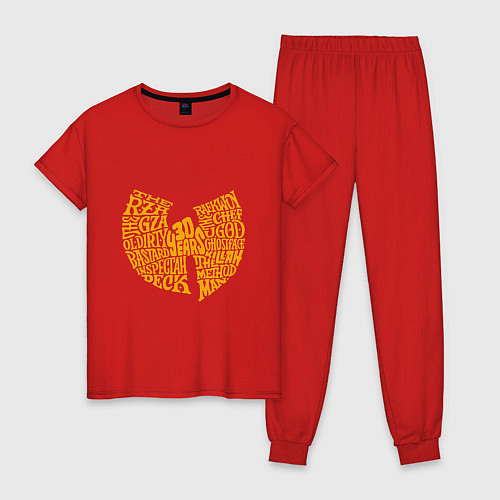 Женская пижама Wu-Tang - 30 Years / Красный – фото 1