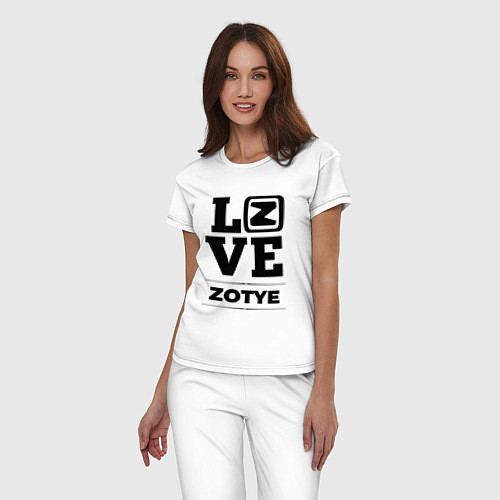 Женская пижама Zotye Love Classic / Белый – фото 3