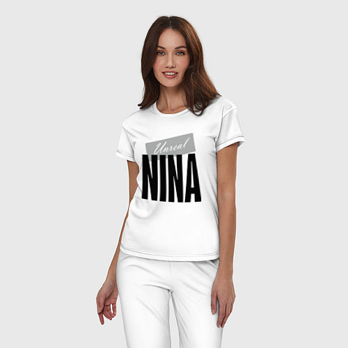 Женская пижама Unreal Nina / Белый – фото 3