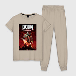 Женская пижама Doom eternal - slayer