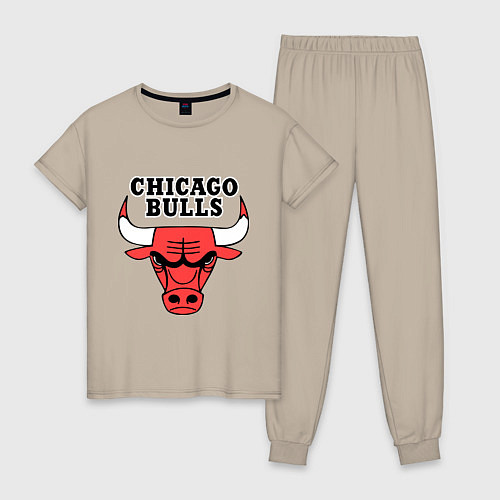 Женская пижама Chicago Bulls / Миндальный – фото 1