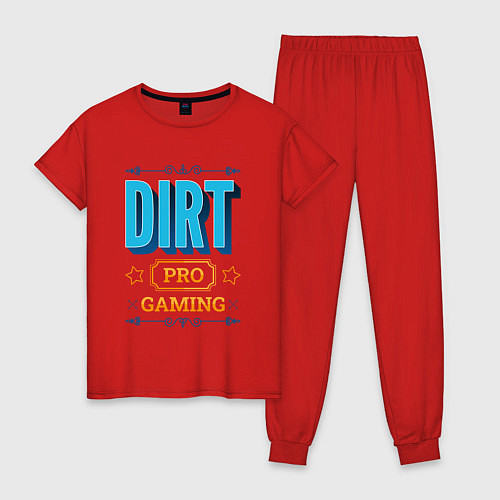 Женская пижама Игра Dirt pro gaming / Красный – фото 1