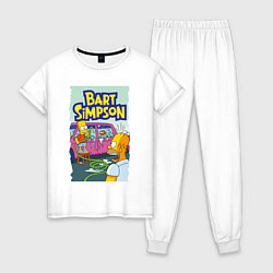 Женская пижама Барт Симпсон устроил из автомобиля аквариум