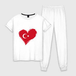 Женская пижама Сердце - Турция