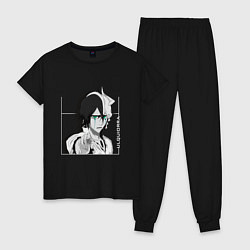 Пижама хлопковая женская УлькиорраUlquiorra, цвет: черный