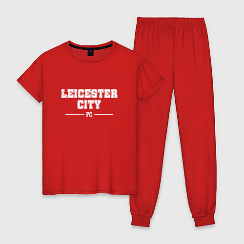 Женская пижама Leicester City football club классика / Красный – фото 1