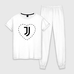 Женская пижама Лого Juventus в сердечке