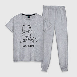 Женская пижама Bart Simpson - Rock n Roll