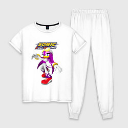Пижама хлопковая женская Sonic - ласточка Вейв - Free riders, цвет: белый