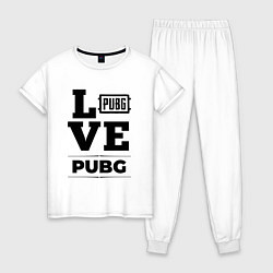 Женская пижама PUBG love classic