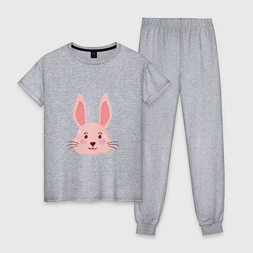 Женская пижама Pink - Rabbit / Меланж – фото 1