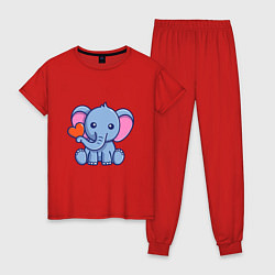 Женская пижама Love Elephant