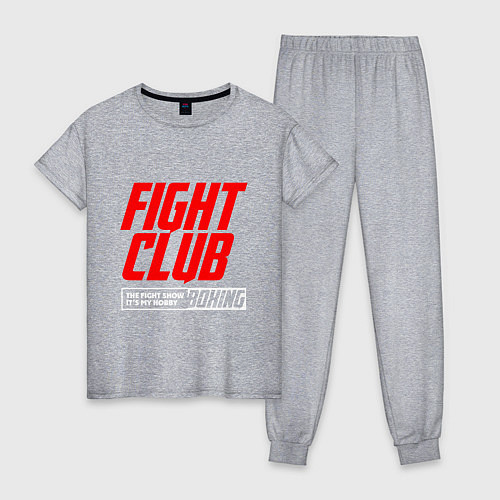 Женская пижама Fight club boxing / Меланж – фото 1