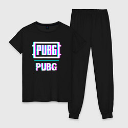 Женская пижама PUBG в стиле glitch и баги графики