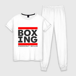 Женская пижама Boxing knockout skills