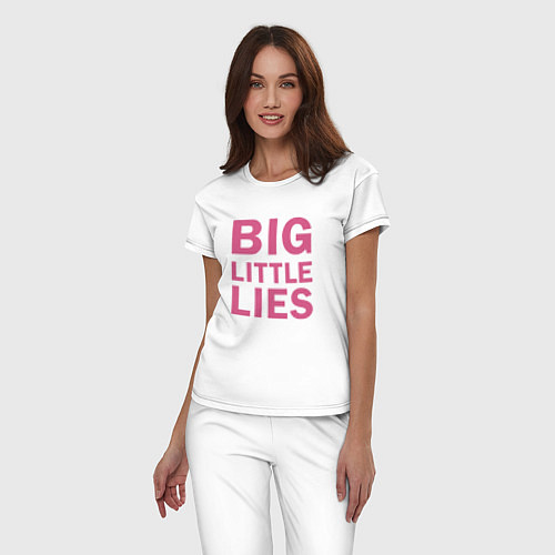 Женская пижама Big Little Lies logo / Белый – фото 3