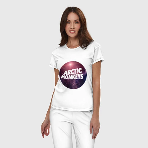 Женская пижама Arctic Monkeys: space / Белый – фото 3