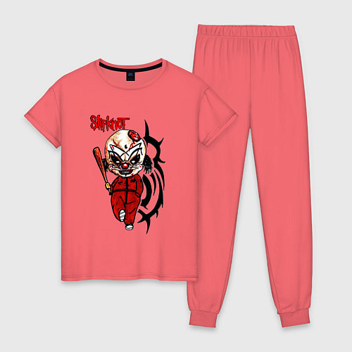 Женская пижама Slipknot fan / Коралловый – фото 1