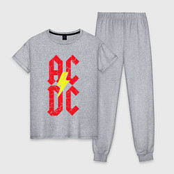 Женская пижама AC DC logo
